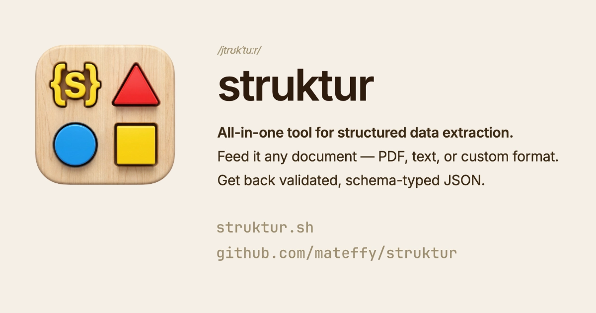 Struktur - Structured Data Extraction